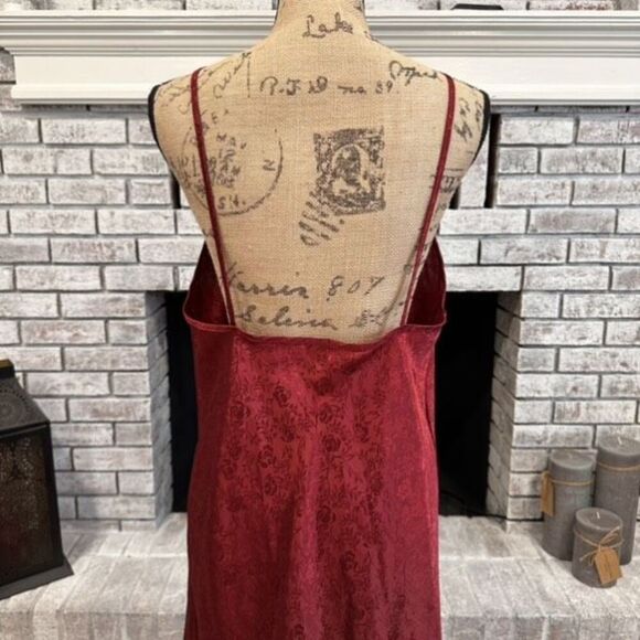 Vintage Wonderline‎ Intimates Womens Floral Nightgown Slip Dress Red Large - Picture 3 of 10